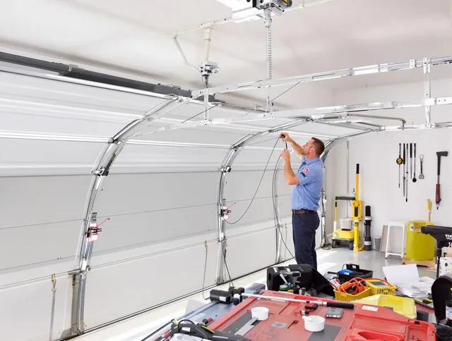 Garage door cable repair service by Watertown Garage Door Repair in Watertown