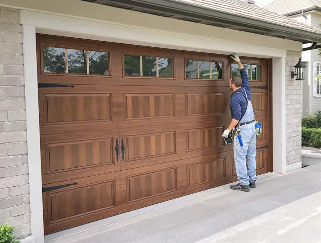 Custom garage door showcase by Watertown Garage Door Repair in Watertown