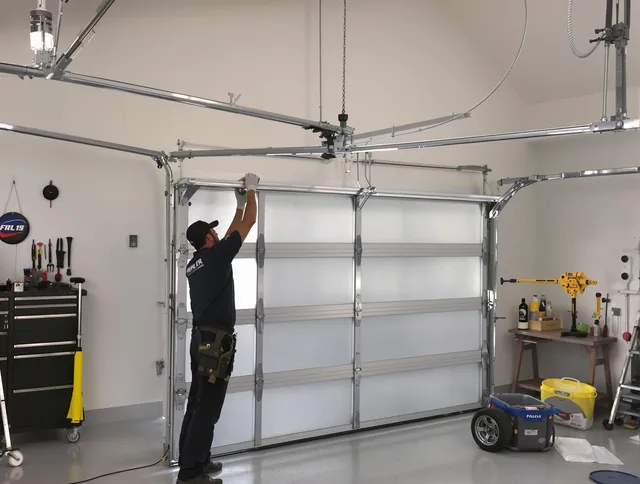 Watertown Garage Door Repair certified team performing precision garage door installation in Watertown