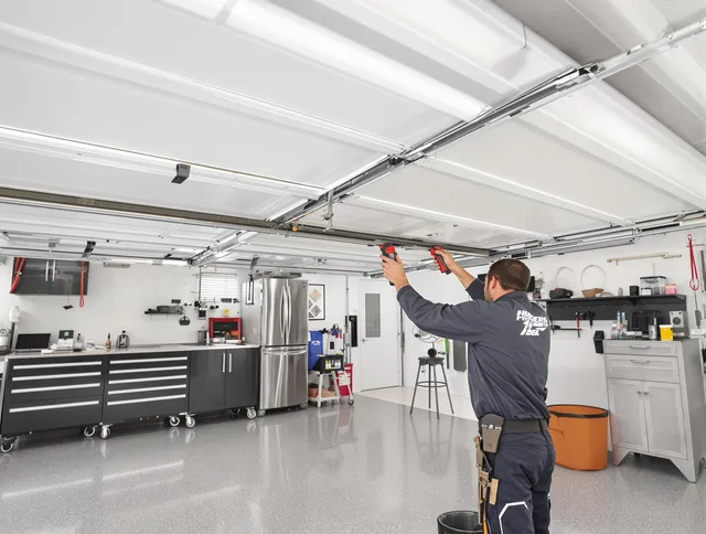 Overhead garage door repair service by Watertown Garage Door Repair in Watertown