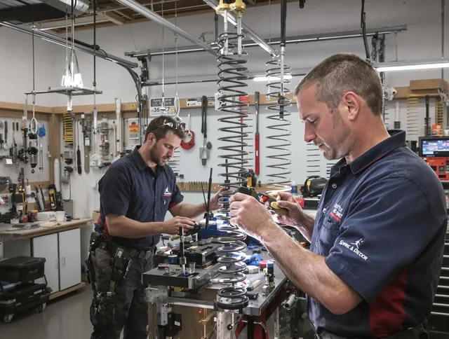 Garage door spring repair service by Watertown Garage Door Repair in Watertown